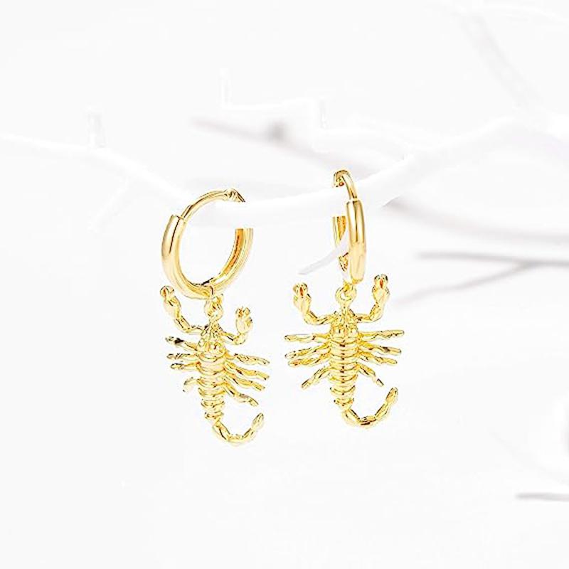 

Серьги-капли Huitan Personality Scorpion для женщин в стиле хип-хоп, минималистичный кулон в виде животного, классные серьги для девушек, современные ювелирные изделия