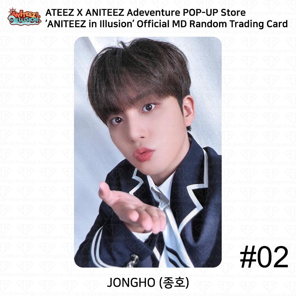 ATEEZ X ANITEEZ POP UP Store 'Aniteez in Illusion' Carte photo officielle MD Trading