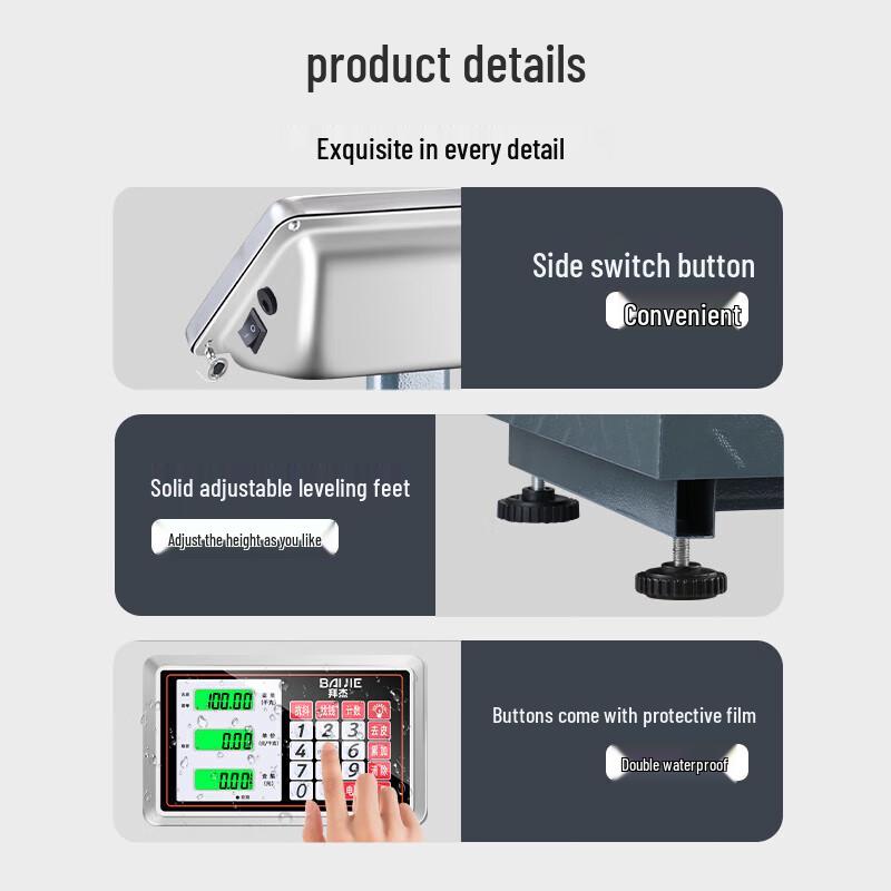 Baijie Digital Folding Commercial Platform Scale