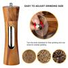 Manual Salt and Peppers Mill Set Manual Salt and Peppers Grinder Wood Texture Adjust Mill Suitable for Kitchen Cooking