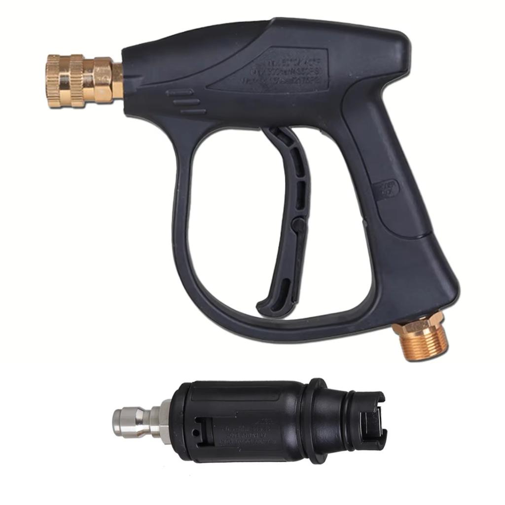 .High Pressure Car Wash Water Gun Aluminum Core Quick Insertion FiveColor Fan Shaped Nozzle Union Nozzle Car Washing