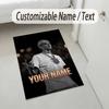 Personalized Crystal Velvet Carpet,Central Cee Custom Printed Name, Plush Area Rug For Home Indoor Decor