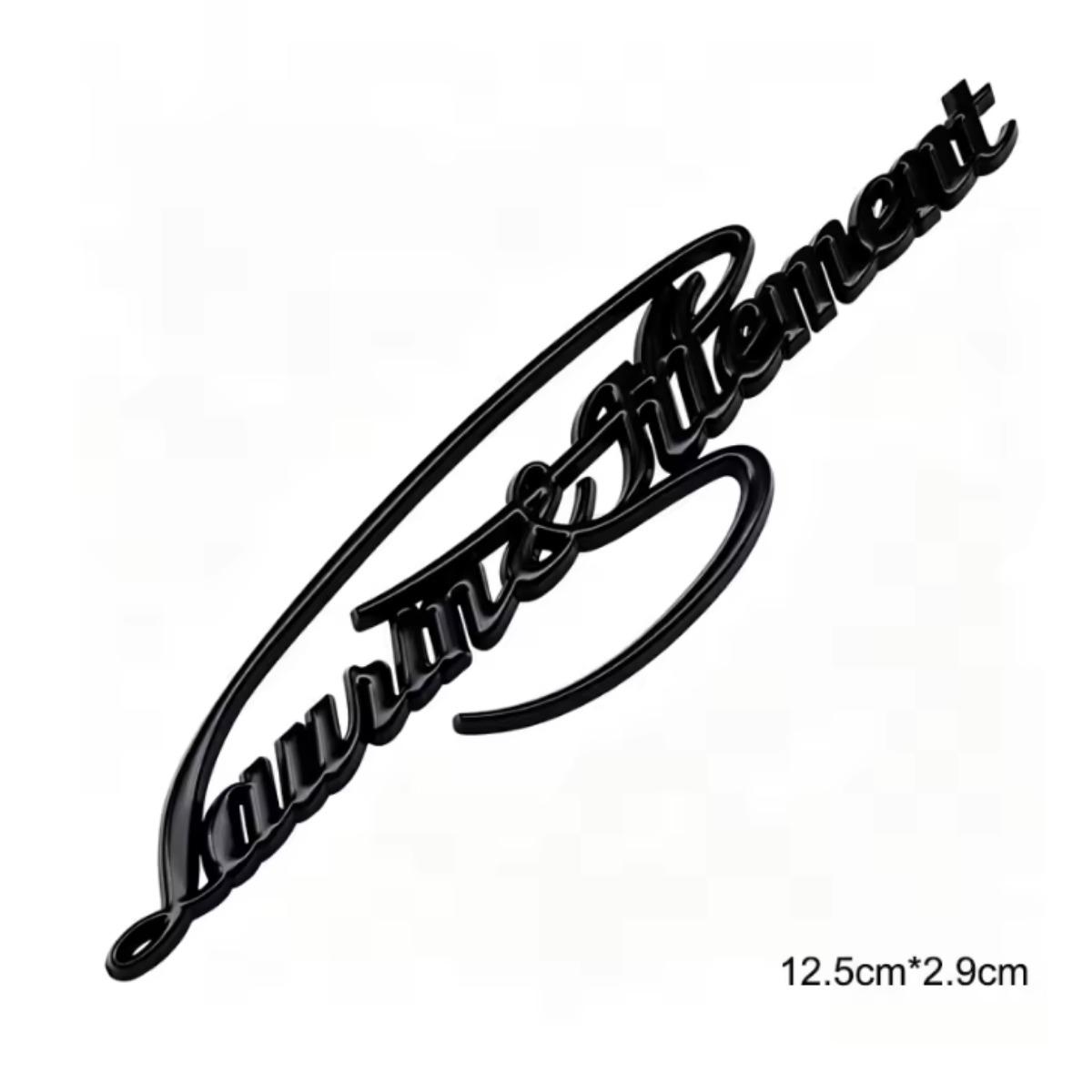 3D Metal Logo Car Rear Trunk Emblem Badge Sticker чёрный