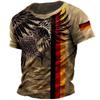 T-shirt Allemagne Eagle MMA Mix Martial Art 3D Muay Thai Kick Boxing Imprimé Vintage Rétro Entraînement Séchage rapide Hommes Femmes Unisexe Manches Courtes Col Rond