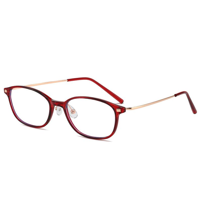 Fashion Anti-Blue Metal Glasses Optical Glasses With Myopia Flat Light Glasses Frame