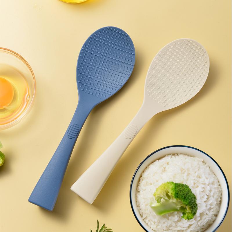 1Pc Food Grade Silicone Rice Spoon Household Non Stick Pot Cooking Spoon High-Temperature Resistant Kitchen Tools