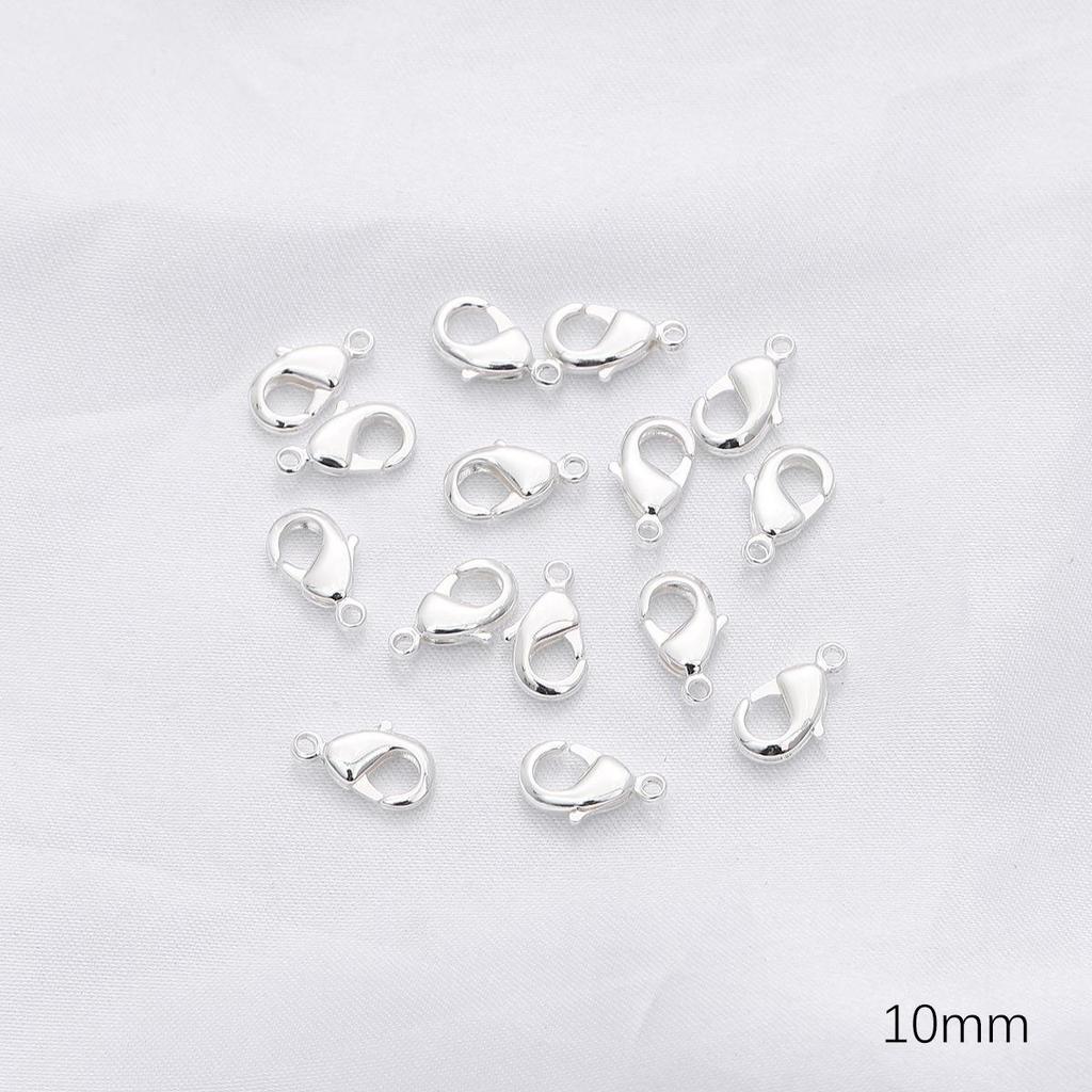 14/18K Gold-Filled Lobster Clasp End Cap, 9-Pin Open Jump Ring, Extension Chain for Handmade Jewelry DIY Accessories