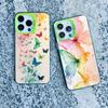 Vielfalt Bunte Schmetterling Laser Handyhülle Für IPhone 11 12 13 Pro Max Mini 14 15 16 Pro Max Plus Stoßfeste Rückabdeckung Fundas