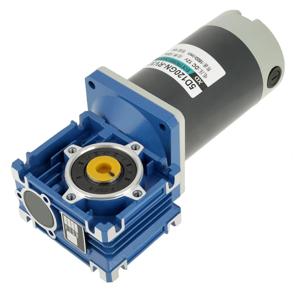 Motor Redutor de Rosca RV30 120W Velocidade Ajustável CW CCW com Autotravamento (12V)