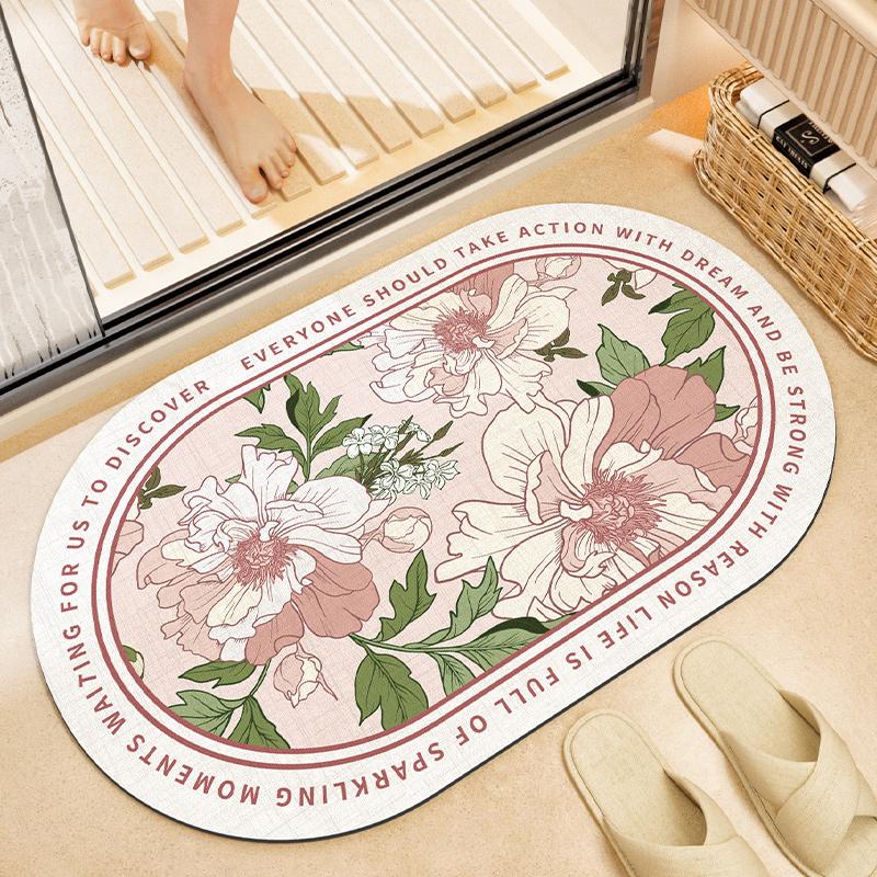 

Туалетная ванная комната абсорбирующая диатомовая грязь подушка коврик для ванной двери быстросохнущий ковер бытовой туалетный коврик для пола 40x60cm15.7x23.6in