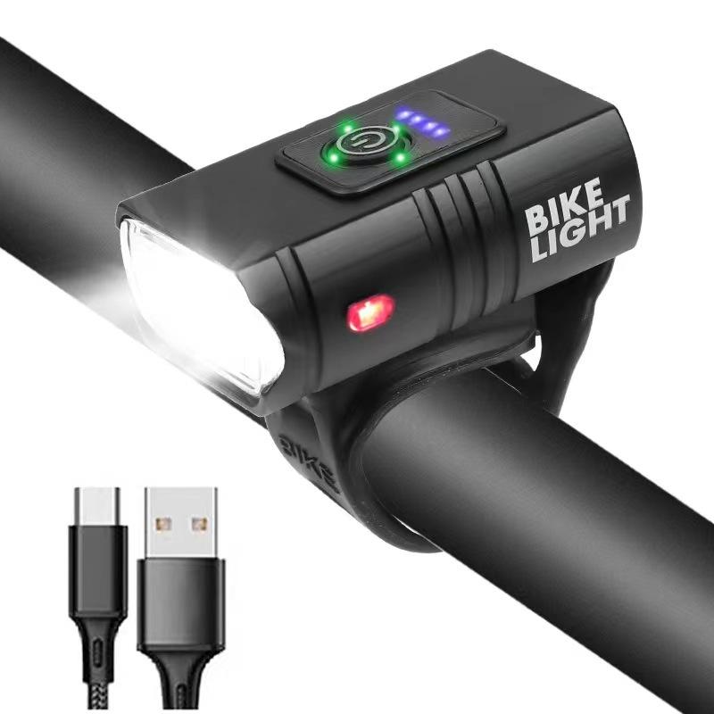 Fahrradlichter, Scheinwerfer aus Aluminiumlegierung, Ausrüstung mit starkem Licht für Fahrrad-Taschenlampe, Nachtfahrt, Zubehör für Rennrad und Mountainbike