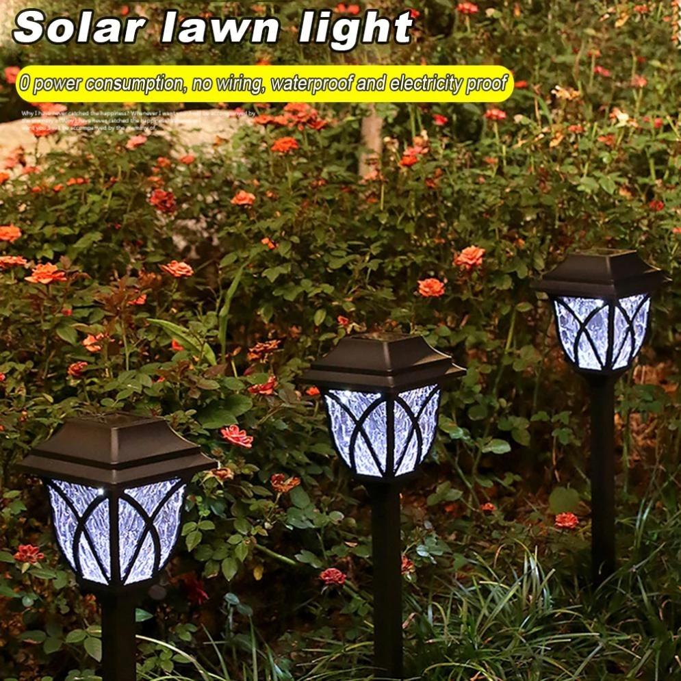 1/2/4/6/8pcs Led Solar Lights For Garden Decoration Outdoor Waterproof LED Landscape Light Ground Solar Power Yard Lawn Lamp Pathway Lights