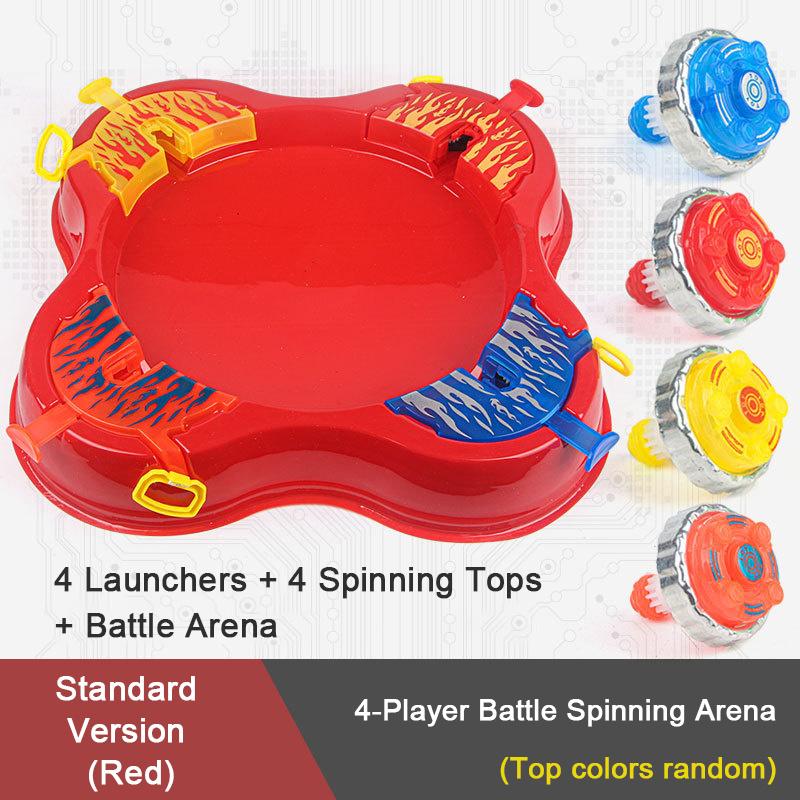 

Набор «Арена для спин-баттлов» - Настольная игра с волчками для многопользовательских соревнований и семейного взаимодействия красный
