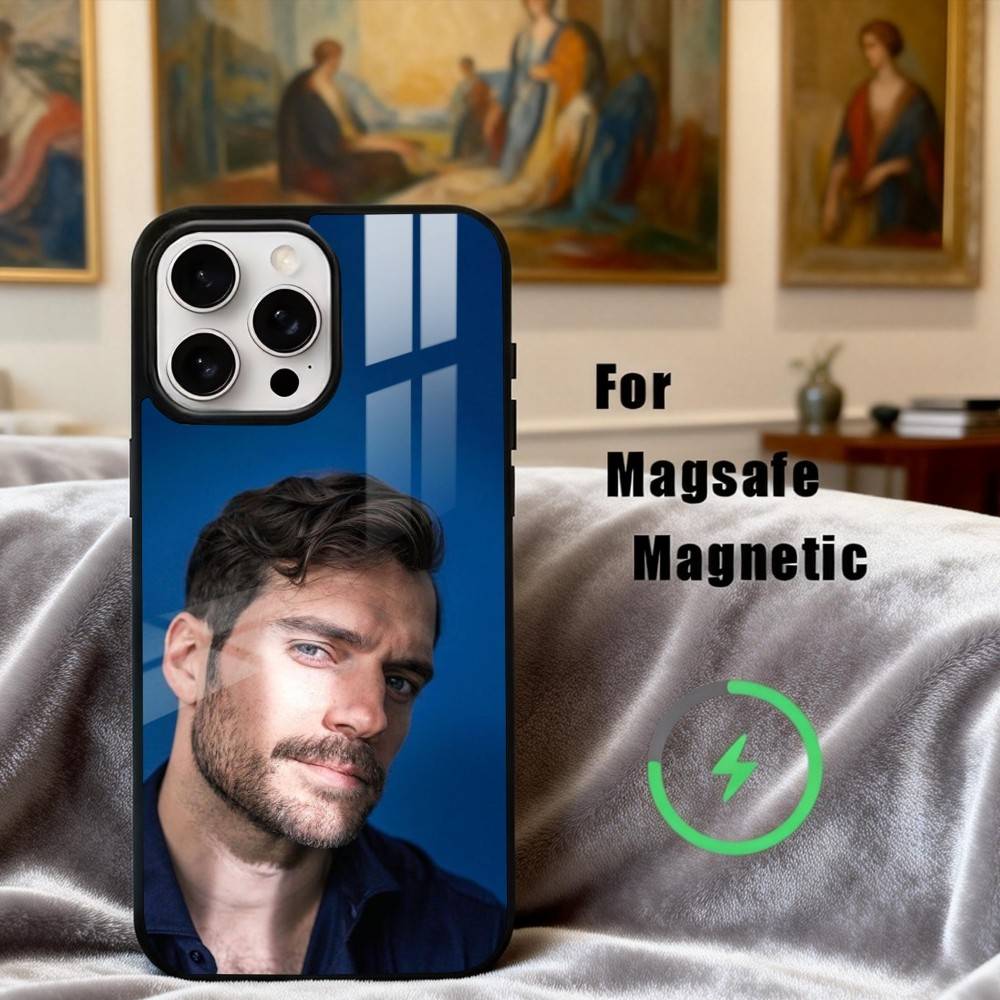 H-Henry well-groomed C-Cavill Phone Case For iPhone17,16,15,14,13,12,11 Plus,Pro Max Magnetic For Magsafe Wireless Charging