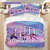 Vibrant Fantasy Dance Performance Bedding (1 * duvet cover + 2 * pillowcase, without core) 2D Flat Duvet cover and pillowcase Soft and comfortable