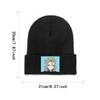 Smug Albedo Genshin Impact Strickmütze Beanies Wintermütze Warm Casual Videospiel Cap Unisex Frauen Geschenke