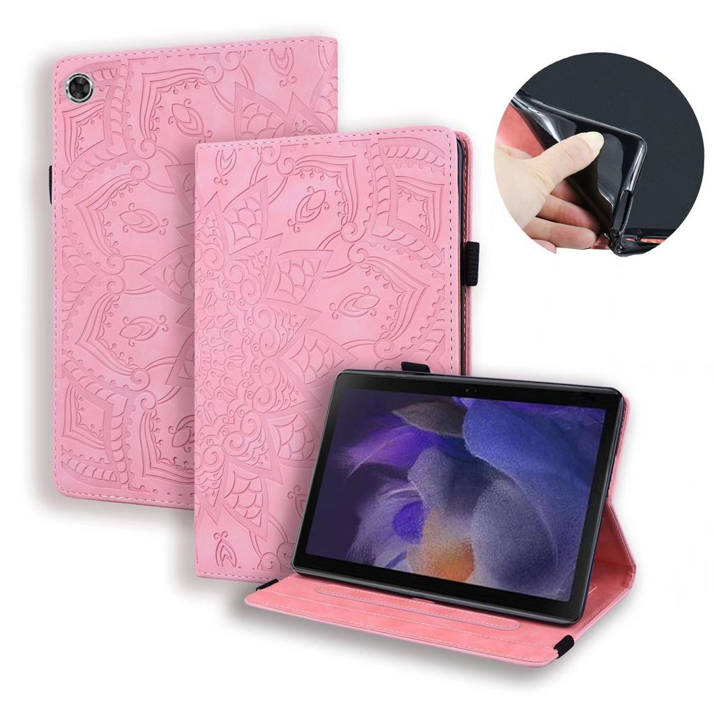 Suitable for Oppo Pad Air Flat Leather Case, Xiaomi Pad6 Retro Butterfly Embossing Bracket Protective Case