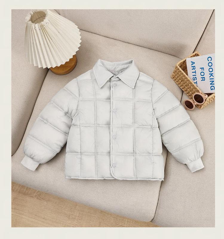 Unisex Children's Cotton Padded Jacket - Lightweight, Warm, Versatile School Uniform Outerwear for Autumn/Winter.