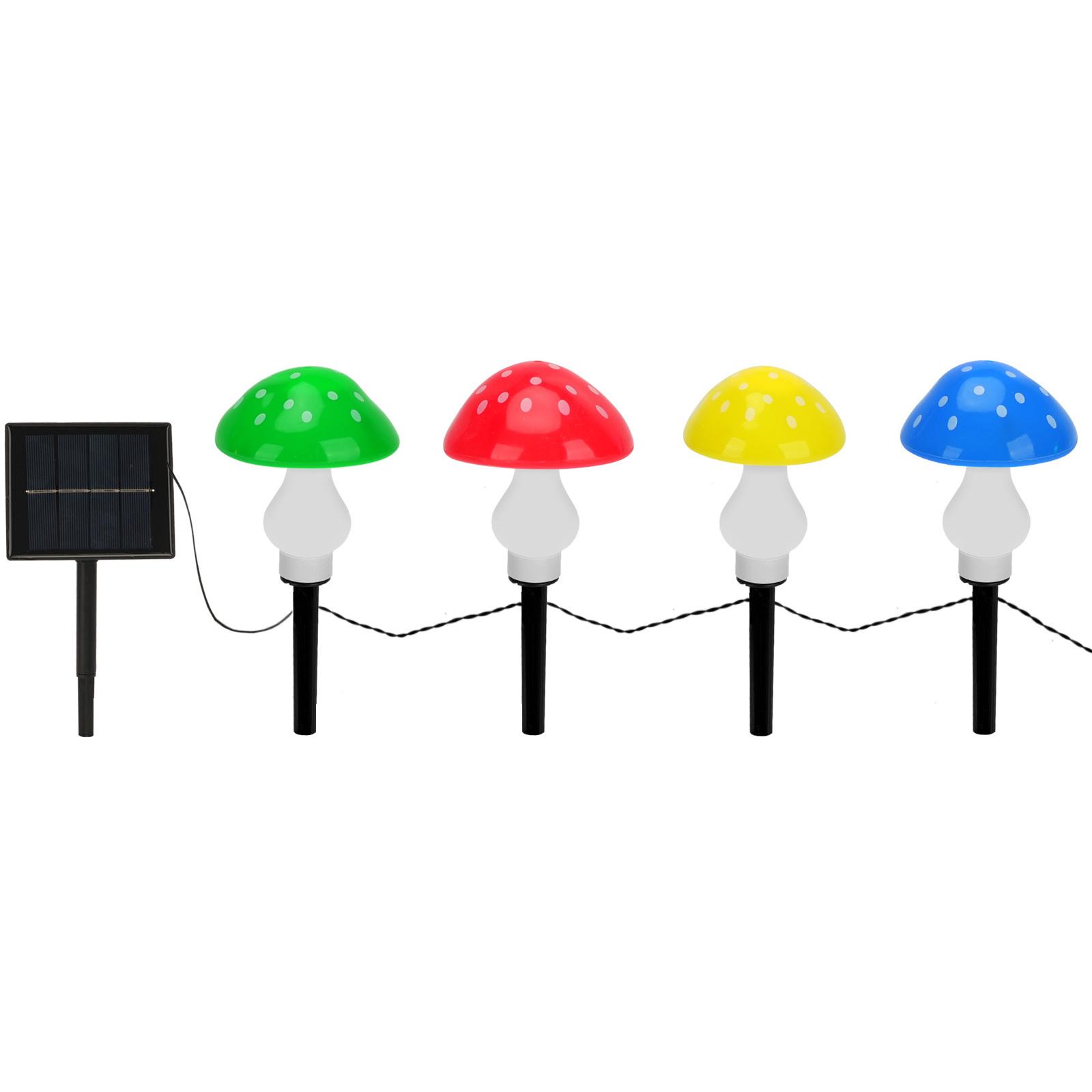 

1 Drag 4/6/8 Mushroom String Light IP65 Solar Mushroom Landscape Light Lighting Ornaments Holiday Gift for Garden Courtyard Lawn