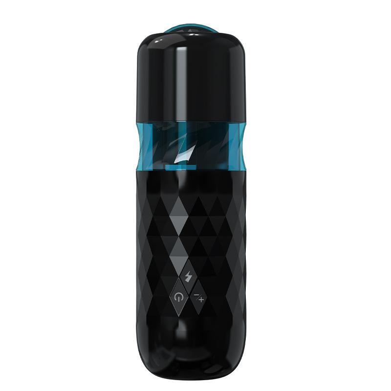Men's Black Whirlwind Fully Automatic Insertion Male Cricket Aircraft Cup Electric Male Masturbation Device Sexual Products