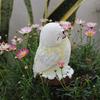 Winter Owl Garden Ornaments Solar Power Waterproof Light Solar Garden Statue