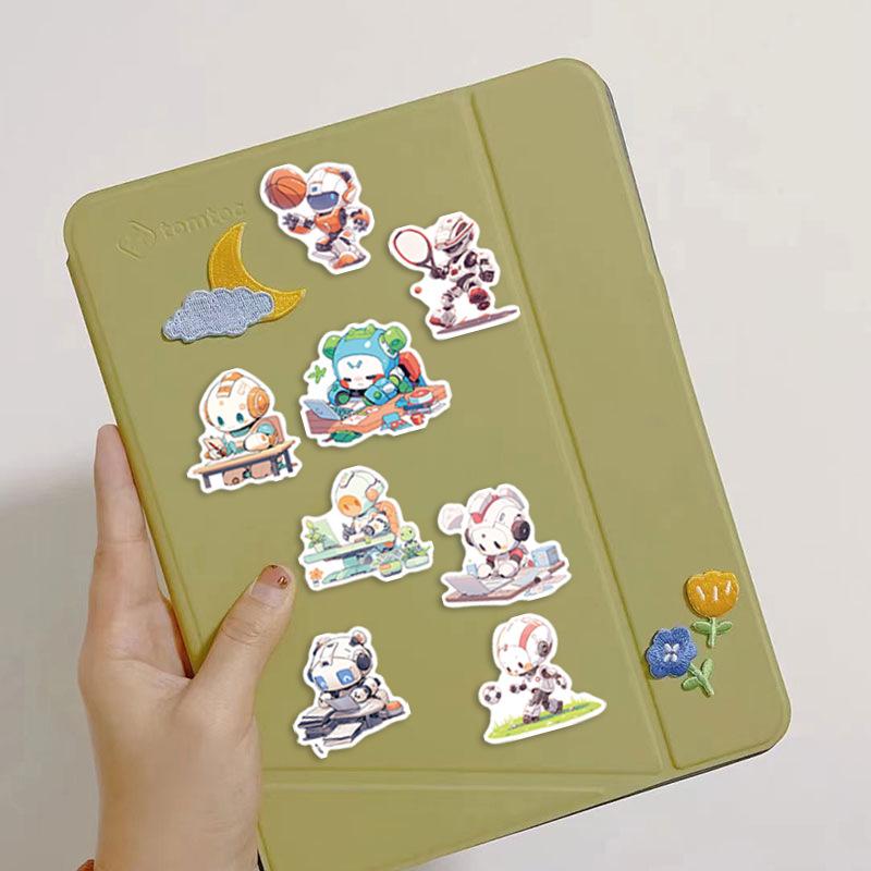 50 Cartoon Robot Graffiti Stickers Personalized Decorative Guitar Notebook Suitcase DIY Waterproof Stickers
