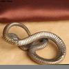 1XRetro Copper Snake Boa Ornament Decoration Tea Pet Antique Animal Figurines Miniatures Desk Living Room Home Decor Accessories