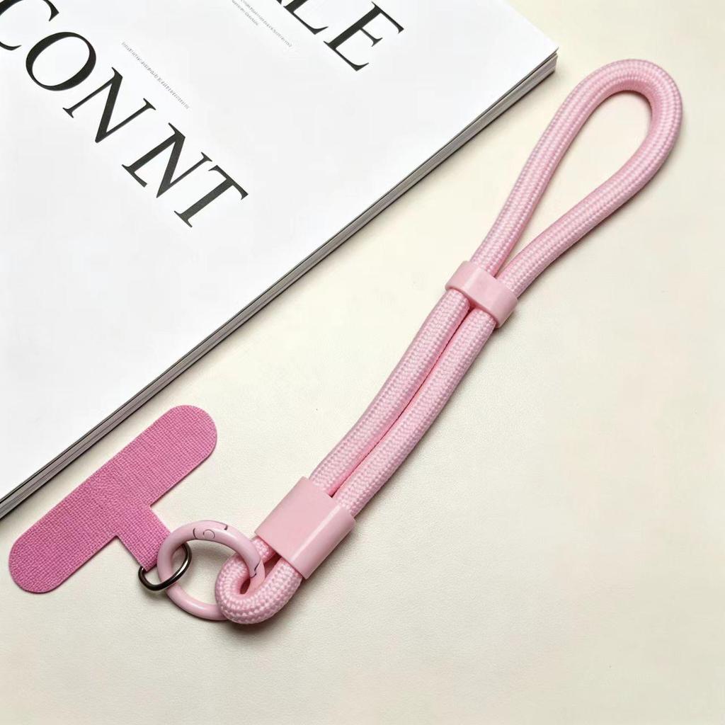 Adjustable 6mm Braided Anti-Drop Mobile Phone Wrist Strap with Self-Locking and Multi-Color Options