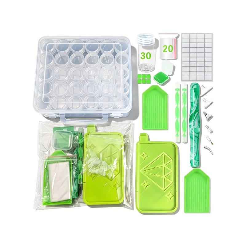 Diamond Painting Tools 5D Diamond Art Diamond Painting Tools Beginner Set Pointed Drill Pen Diamond Board Diamond Bag Diamond Painting зелёный