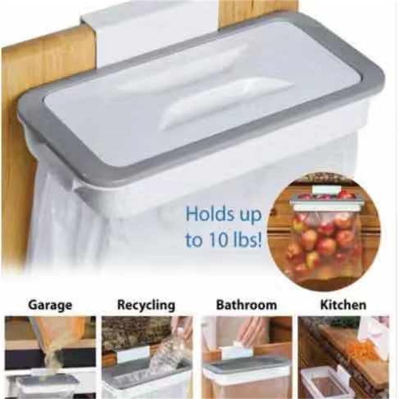 Attach A Trash Trash Bag Holder With Hook For Kitchen Waste Storage