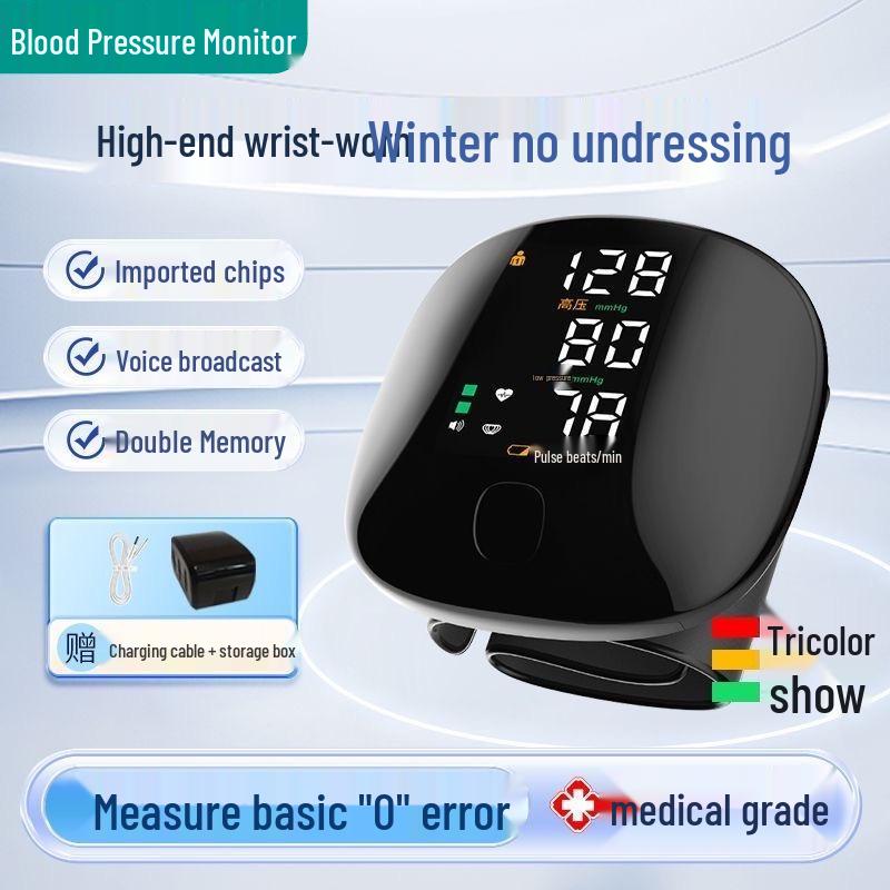Smart LED Wrist Blood Pressure Monitor - Electronic Home Device