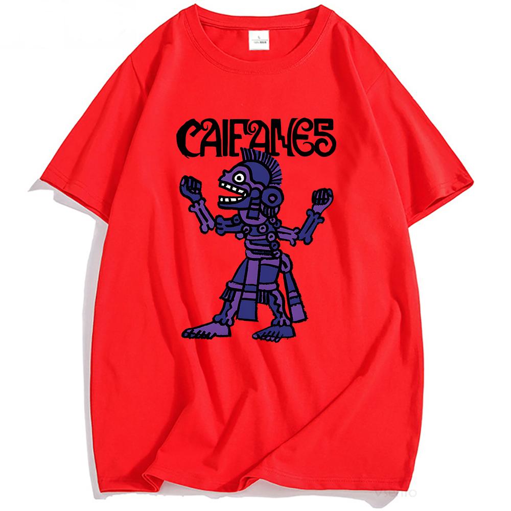 Rock Band CAIFANES T-shirt Cotton Short Sleeve Casual Tshirts Grunge Unisex Streetwear Hip Hop Fashion Men Women T Shirt Print