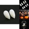 Realistic Halloween Vampire Fangs Teeth Kit With Solid Adhesive And Customizable Sizes