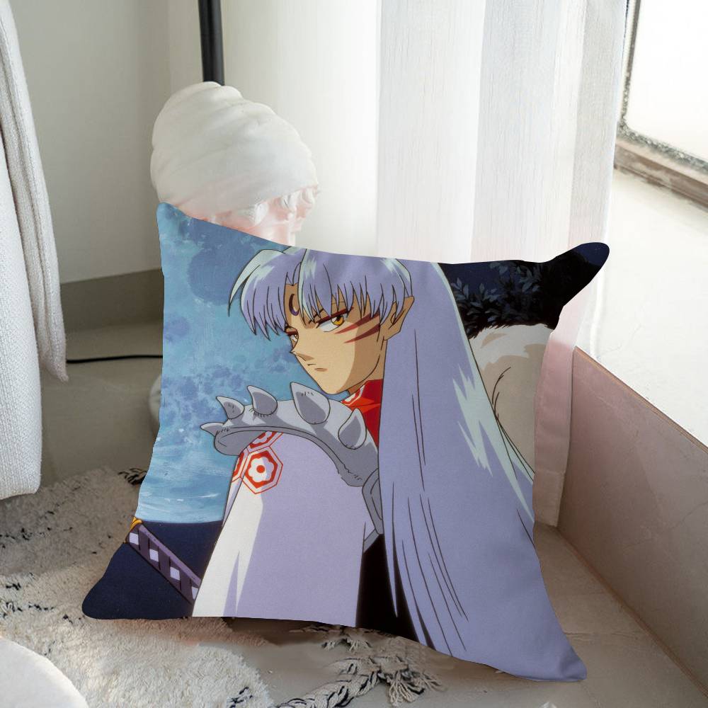 InuY-Yasha Cartoon Animation Pillow Gift Home Office Decoration Pillow Bedroom Sofa Car Cushion CoverPillow Case