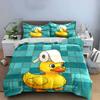 Eend Badkamer Decoratieset Zachte Comfortabele Dekbedovertrek Beddengoed Set Inbegrepen 1*Dekbedovertrek & 2*Kussenslopen cadeau