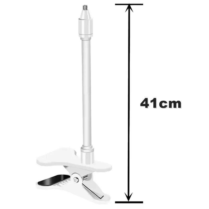 Flexible Baby Monitor Camera Bracket Suitable for Crib Outdoor Indoor Desktop Clip Universal 1/4'' Screw Cameras Mount Clamp