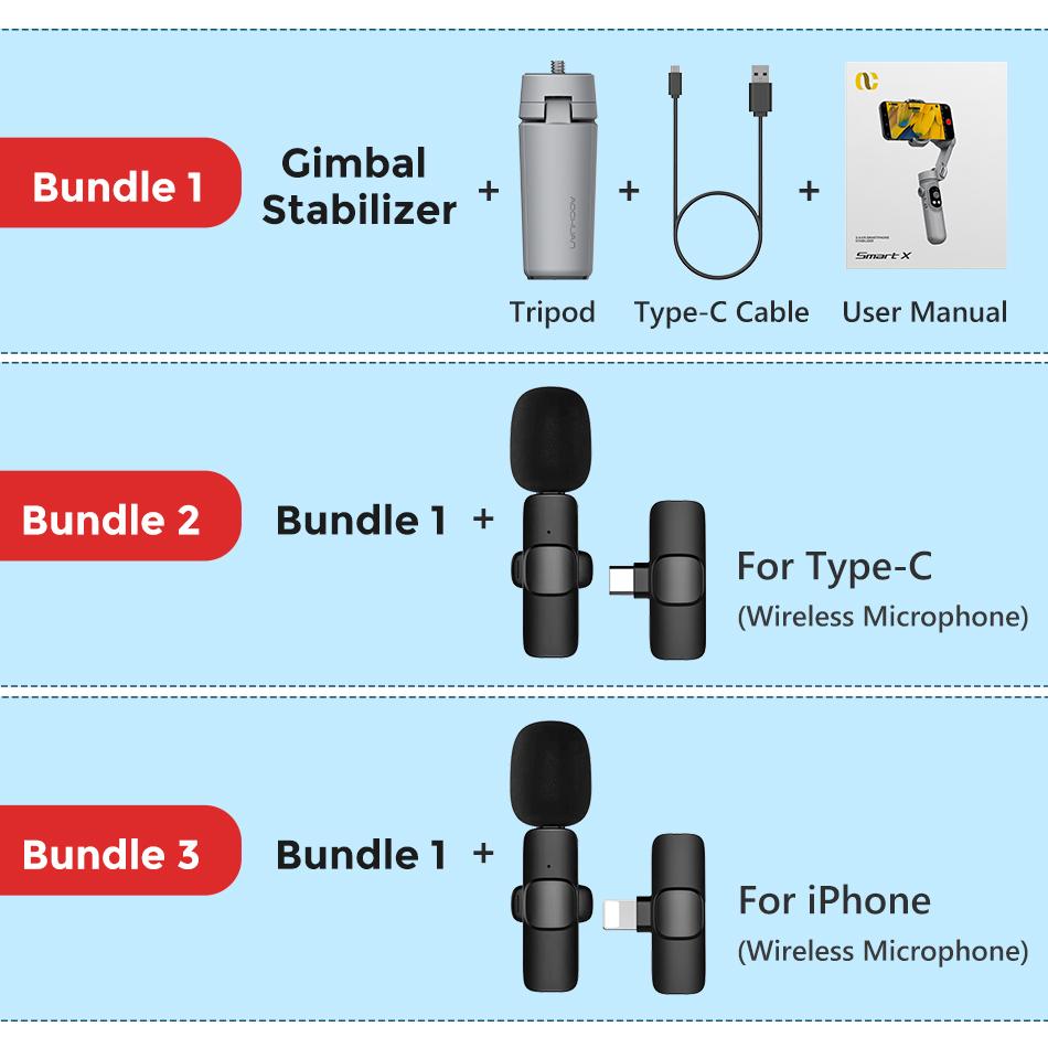 Smartphone Gimbal 3osý ruční stabilizátor s výplňovým světlem pro mobilní telefon iPhone 13 pro max Xiaomi Huawei YouTube TikTok Vlog