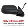 Per Jeep Grand Cherokee 2005 2006 2007 2008 2009 2010 Copertura Specchietto Retrovisore Laterale Auto Sovrapposizione Ala Tappo Guscio Esterno Porta Rivestimento