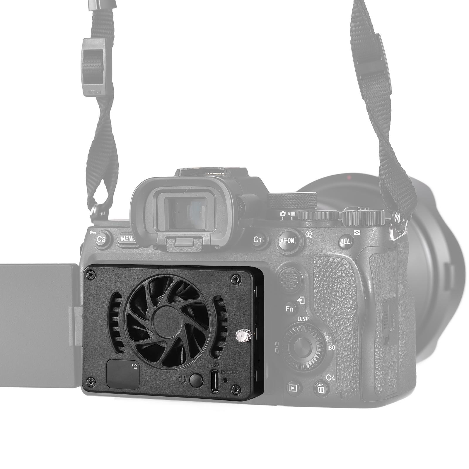 

Универсальный вентилятор для охлаждения камеры, внешний вентилятор для телефона с OLED-дисплеем, питание от USB-порта телефона