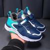 Children's Faux Leather Running Shoes with Plush Lining Durable Sole Lightweight Design Adjustable Strap for Active Kids Outdoor Use