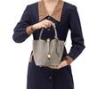 Bag 2025 New Bucket Bag Vegetable Basket Women's Bag Genuine Leather Handbag Mummy Bag Bridal Wedding Bag High Sense