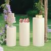 Cylinder Plinth Cover Stretchable Dessert Table Stand Holder Cover for Elegant Wedding Party Display