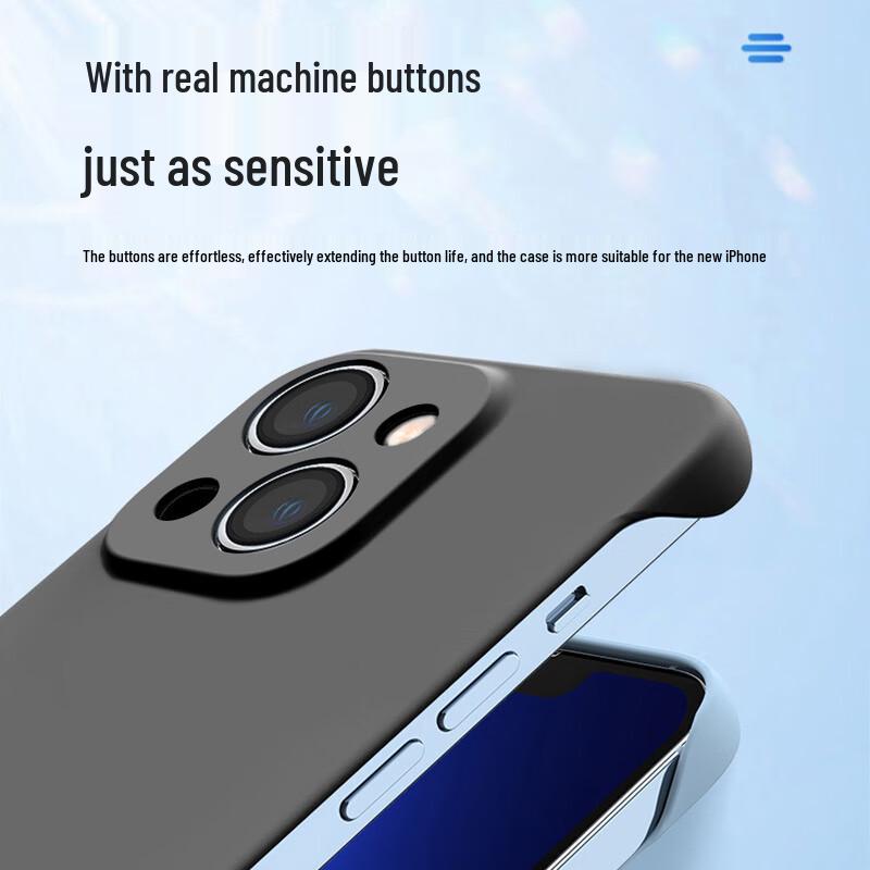 POZZO Ultra-Thin Matte Borderless iPhone Case