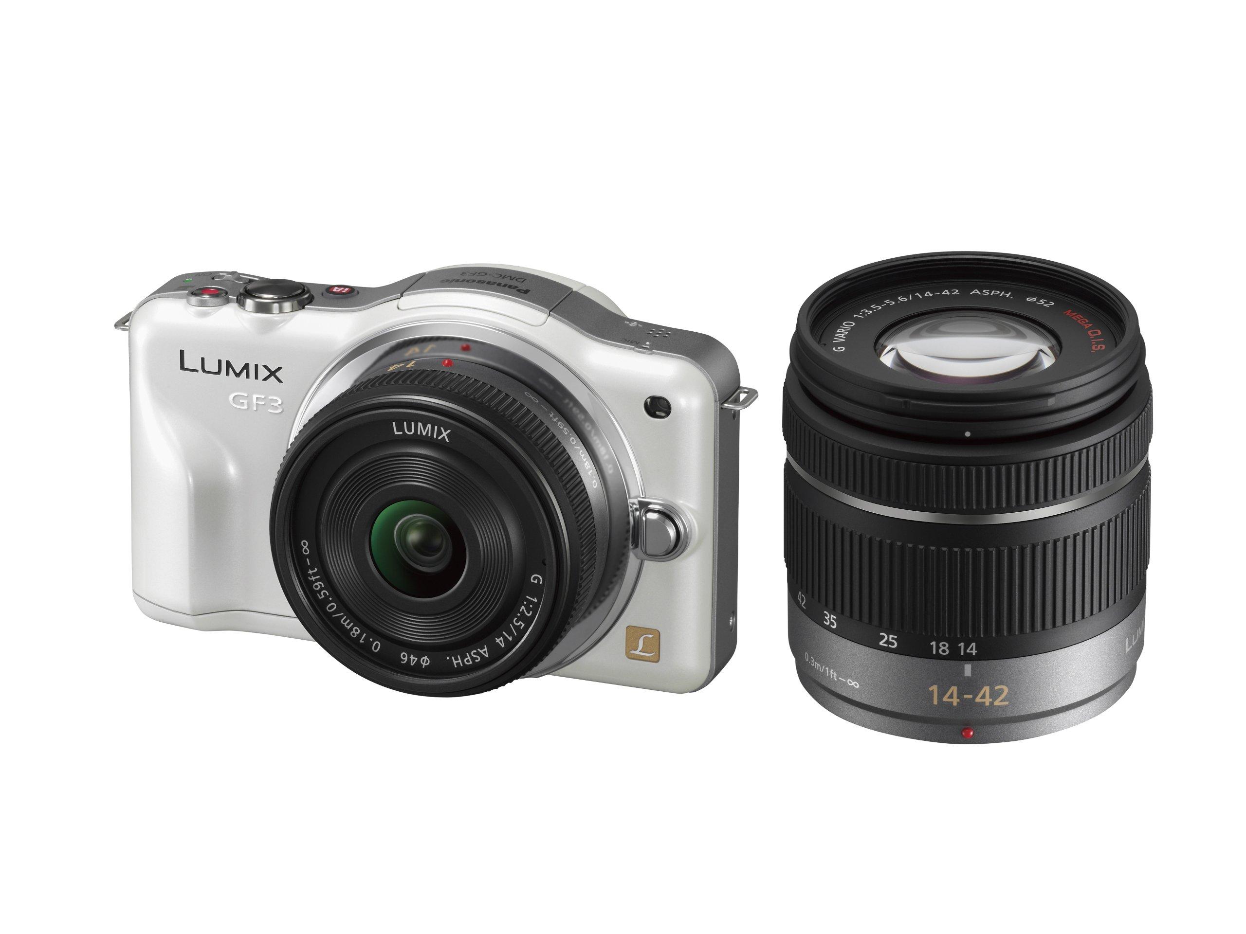 Panasonic LUMIX DMC-GF3W-W Mirrorless Digital Camera