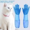 Lengthen Dog Cat Bathing Shampoo Glove Anti Bite Hair Removal Glove Pet