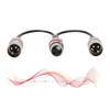 30cm Length XLR Female To Dual Male Splitter XLR Splitter Cable for Canon For Microphones