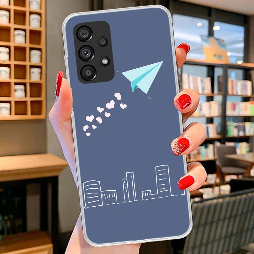 Paper Plane Airplane Fly Phone Case For Samsung Galaxy A17 A37 A57 A16 A26 A36 A56 A15 A25 A35 A55 A14 A24 A34 A54 A13 A23 A33 A