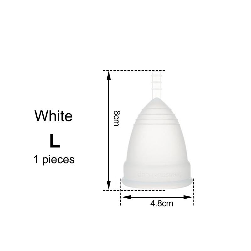 Medical Silicone Menstrual Cup – Leak-Free, Reusable Period Cup for Women, Up to 12 Hours Protection, Soft & Comfortable XS/S/L 4 Colors
