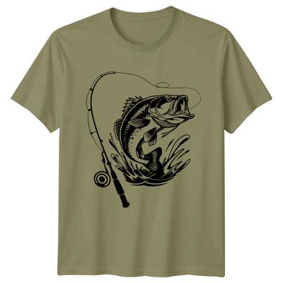 Largemouth Bass Fishing Sports Mens T-Shirt Angler Tee