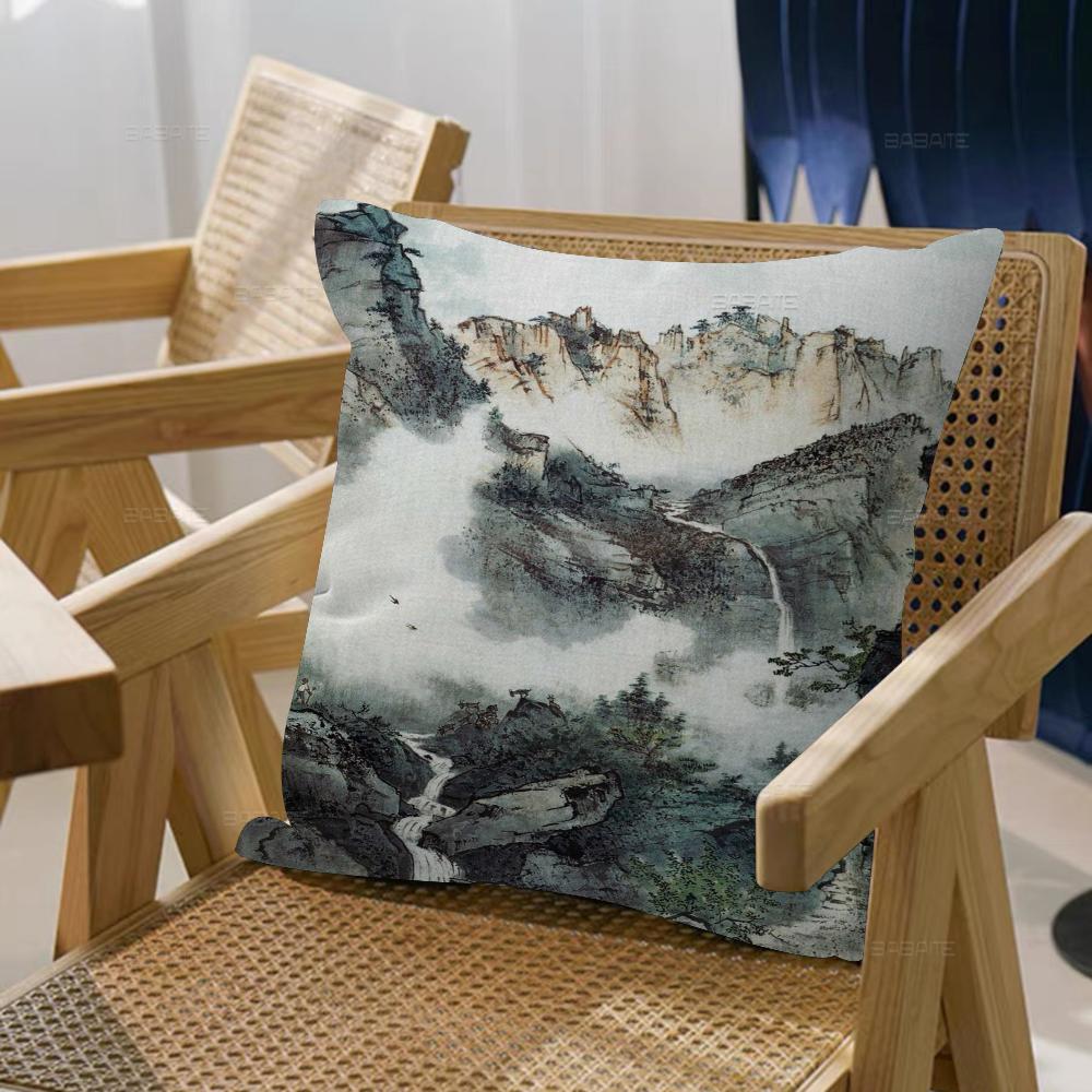China Painting Personalized Picture Text Home Decorative Pillows Household Gifts 45x45cm